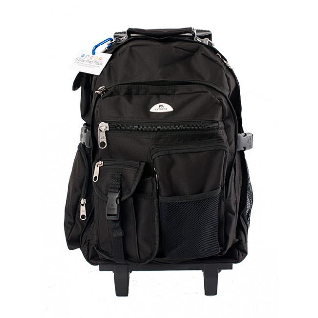Prepare My Life Oversize Deluxe Rolling Backpack